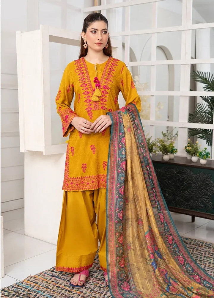 Salitex Women RTW Embroidered Jacquard 3 Piece Suit WP7L3PEC386 Casual Collection