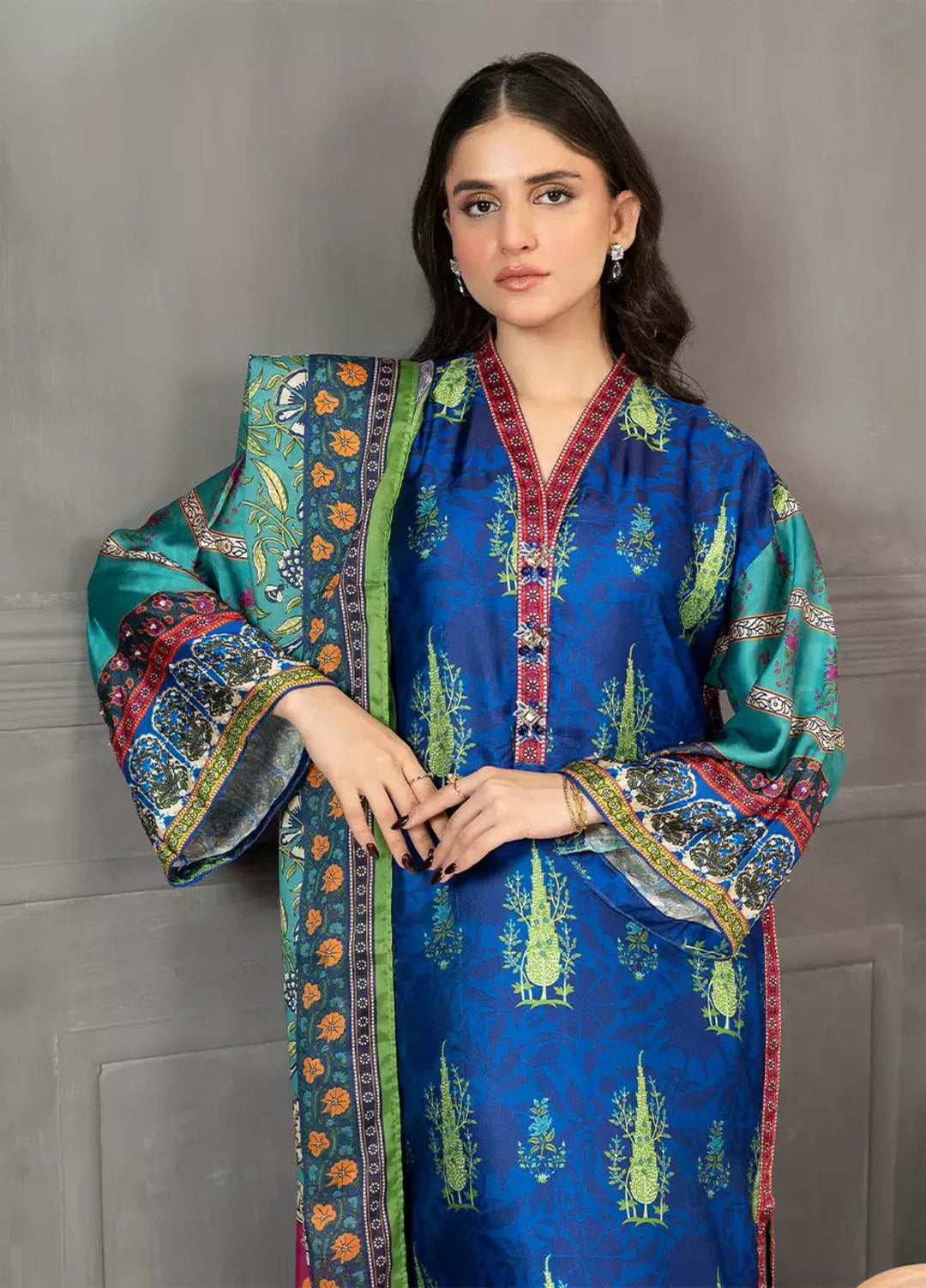 Salitex Women RTW Printed Shamooz 3 Piece Suit WP7L4PEF344 Casual Collection