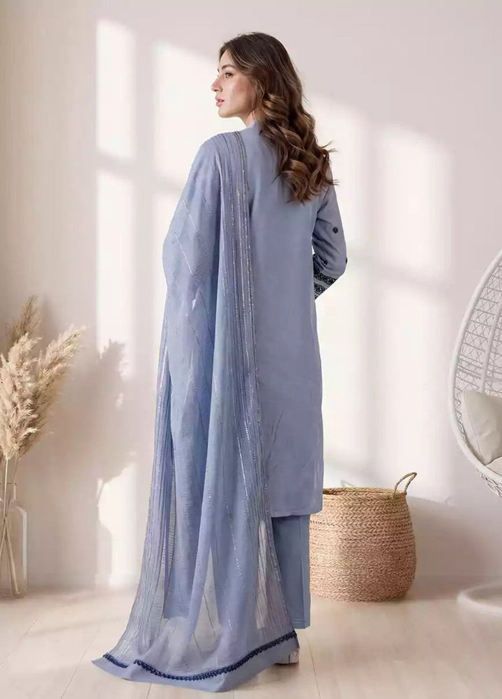 Salitex Women RTW Embroidered Slub 3 Piece Suit EUAL3PELP181 Casual Collection