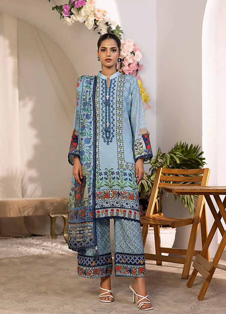 Salitex Women RTW Embroidered Viscose 3 Piece Suit SPL3PEC044 Casual Collection