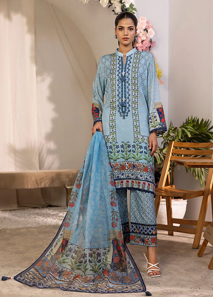 Salitex Women RTW Embroidered Viscose 3 Piece Suit SPL3PEC044 Casual Collection