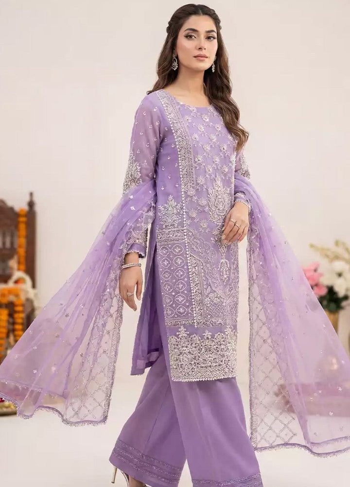 Salitex Women RTW Embroidered Cotton Net 3 Piece Suit SPL3PEF067 Casual Collection