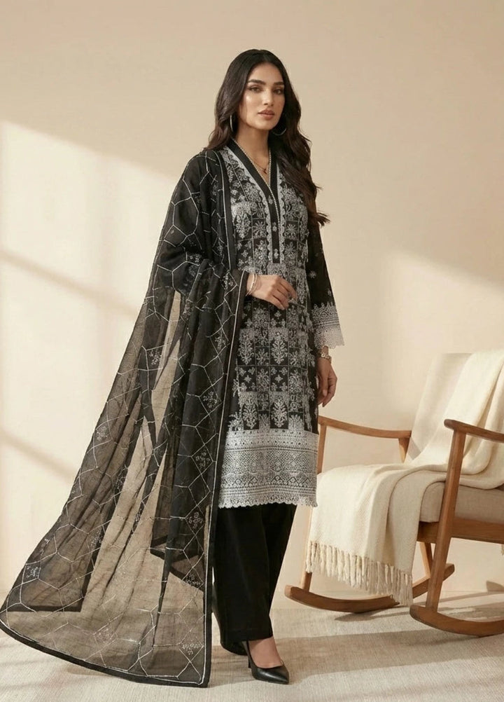 Salitex Women RTW Embroidered Cambric 3 Piece Suit PML3PBC289 Casual Collection