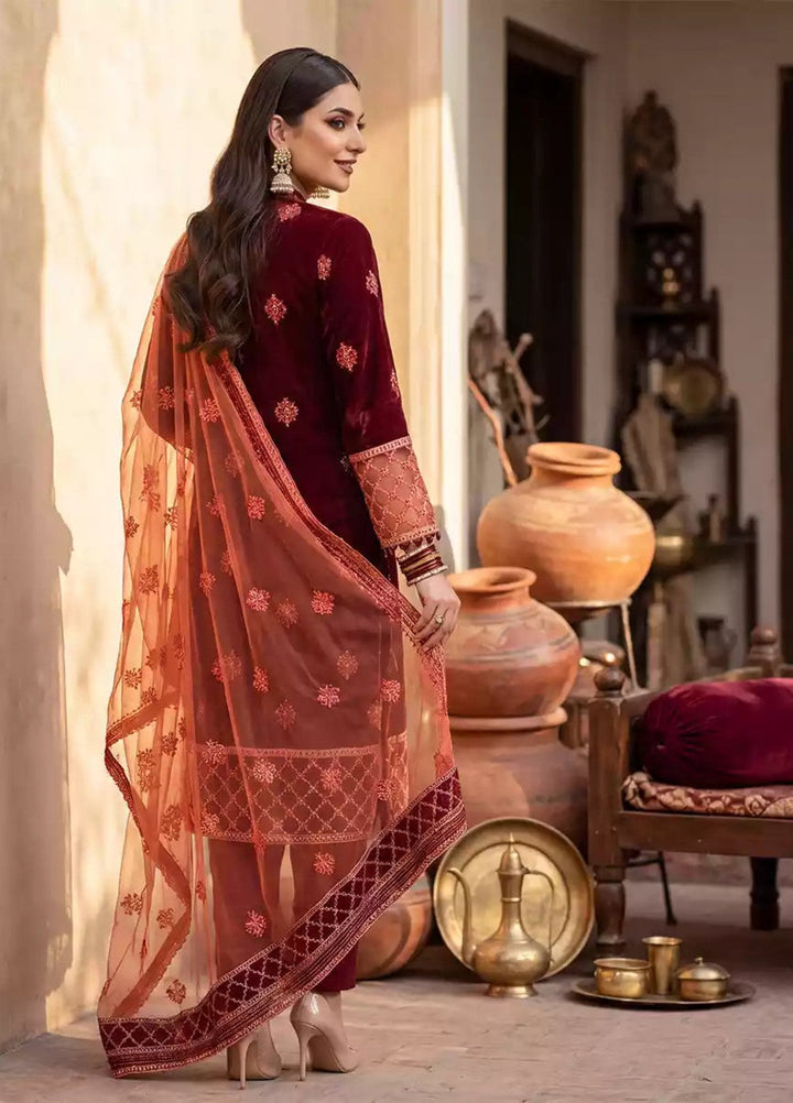 Salitex Women RTW Embroidered Khaadi Net 3 Piece Suit SPL3PEF066 Casual Collection