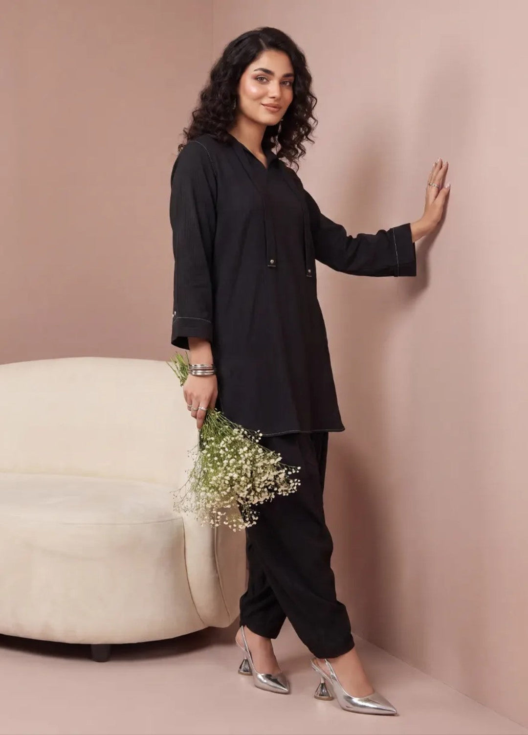 Salitex Women RTW Solids Georgette 2 Piece Suit SS26L2PBCO553 Casual Collection
