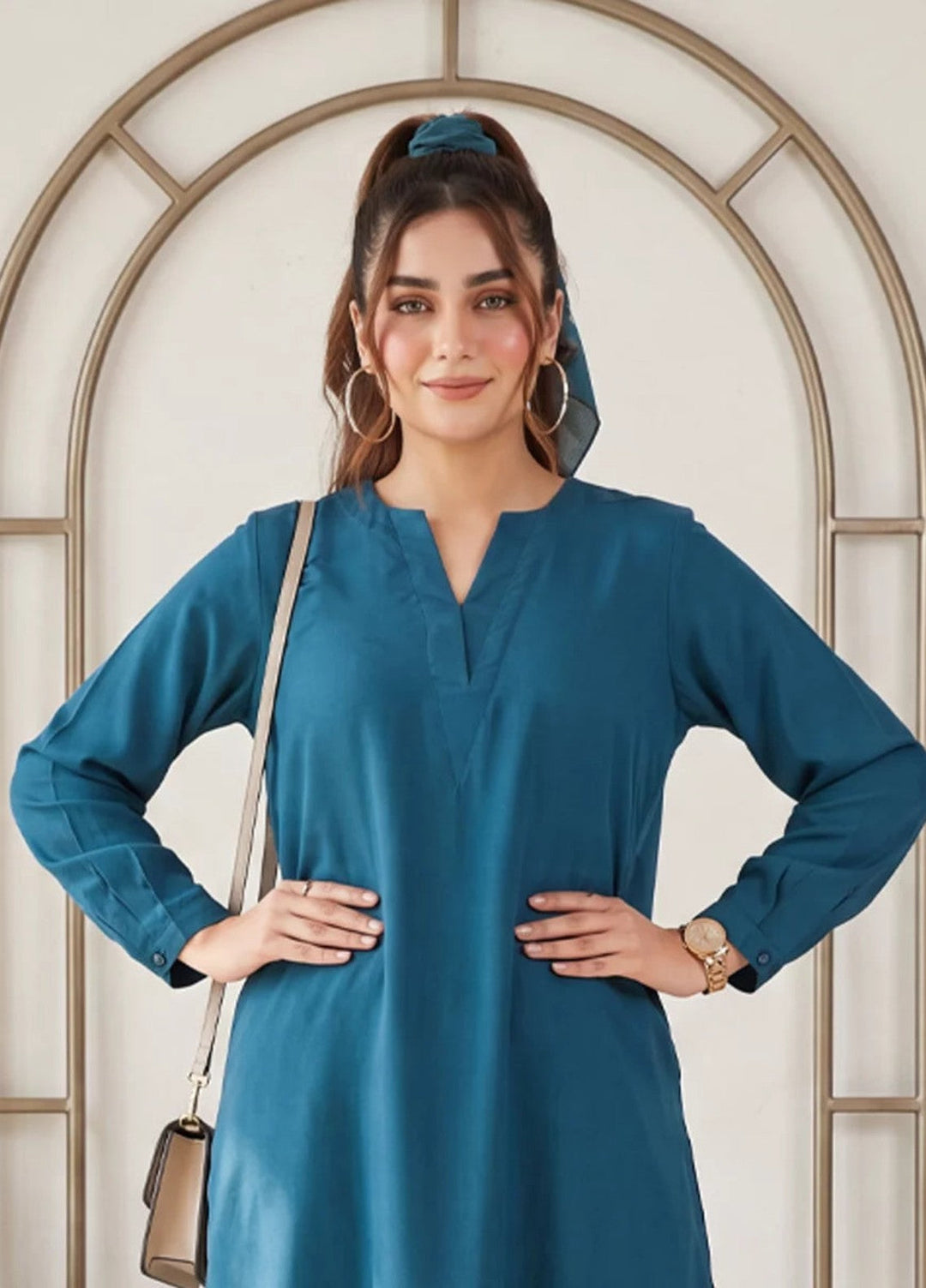 Salitex Women RTW Solids Crepe 2 Piece Suit SS26PBC713-A Casual Collection