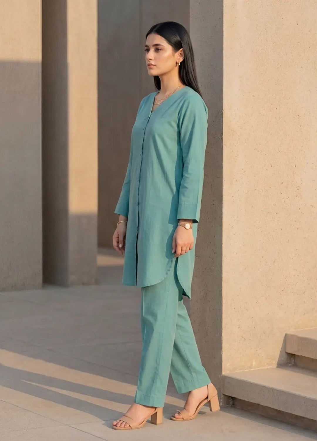 Salitex Women RTW Solids Lawn 2 Piece Suit SS26L2PBCO561 Casual Collection