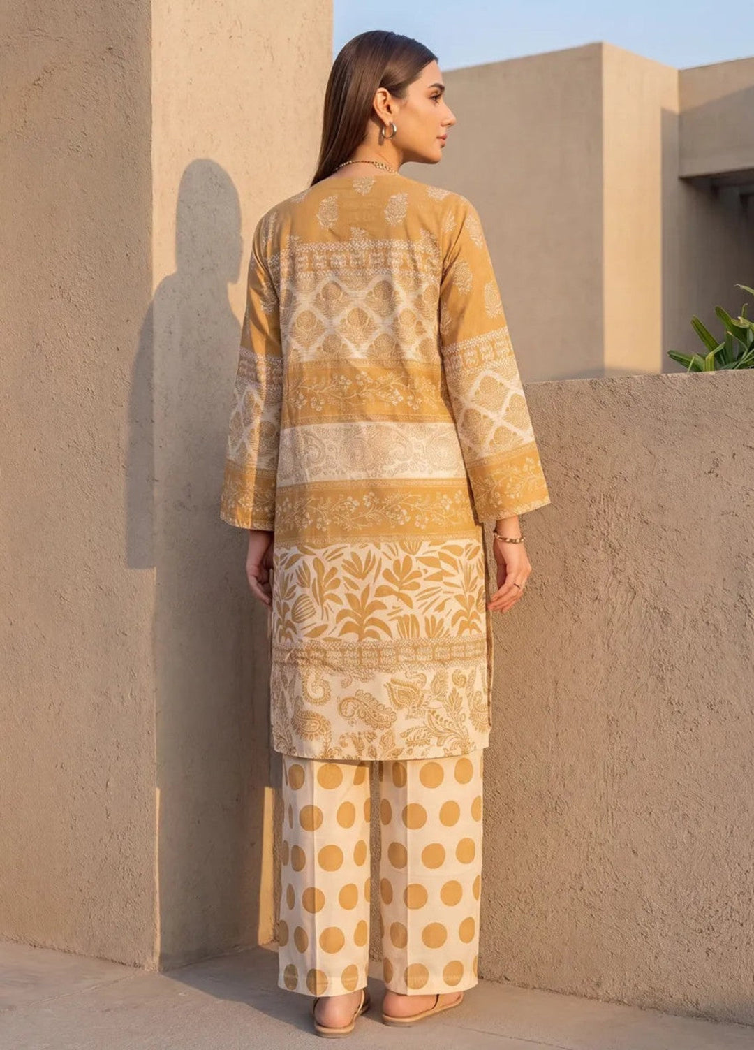 Salitex Women RTW Printed Jacquard 2 Piece Suit SS26L2PBE518 Casual Collection