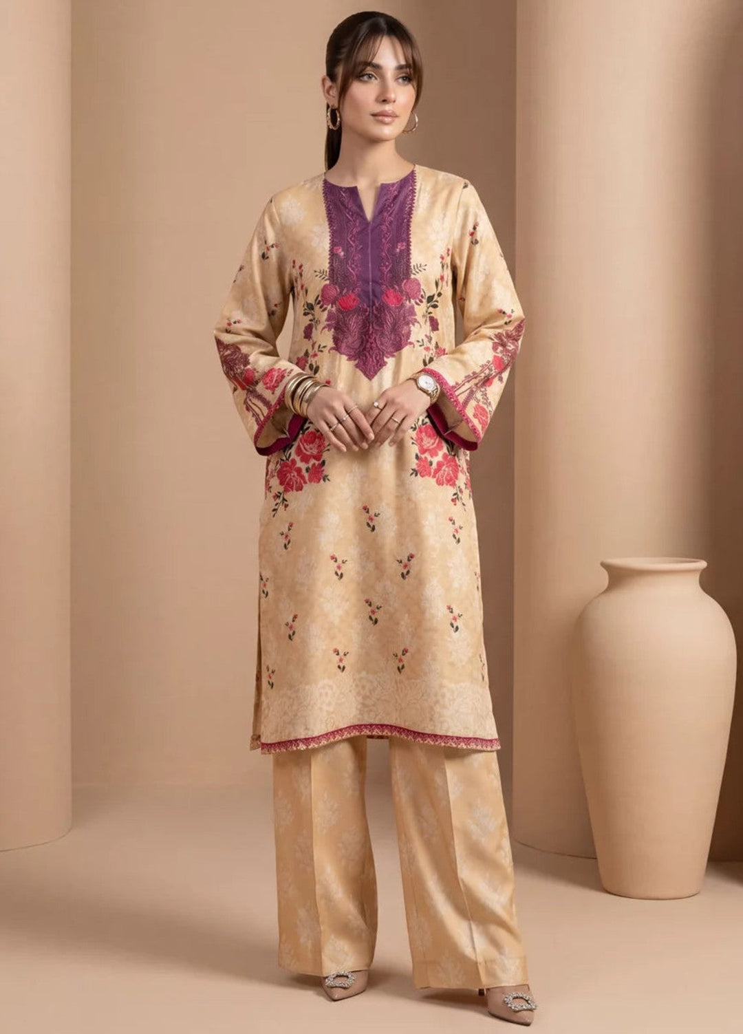 Salitex Women RTW Printed Jacquard 2 Piece Suit SS26L2PBE516 Casual Collection