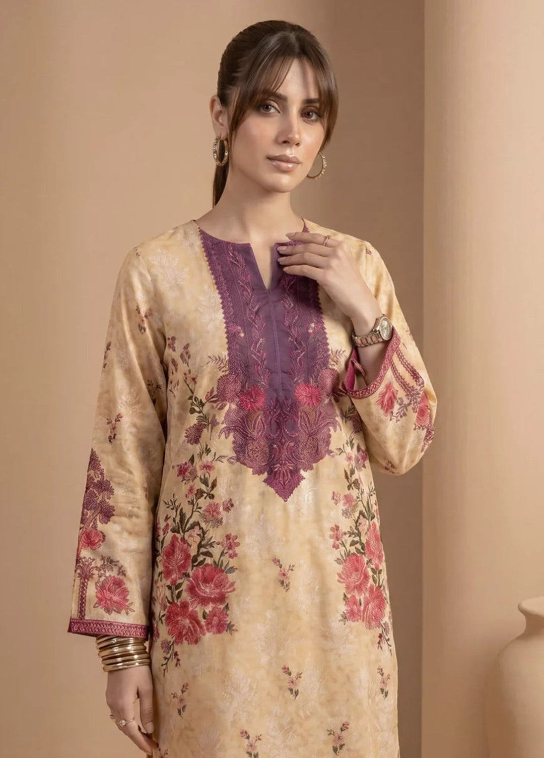 Salitex Women RTW Printed Jacquard 2 Piece Suit SS26L2PBE516 Casual Collection