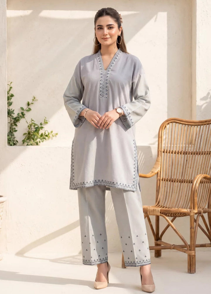 Salitex Women RTW Embroidered Dobby 2 Piece Suit SPW6BSE148 Casual Collection