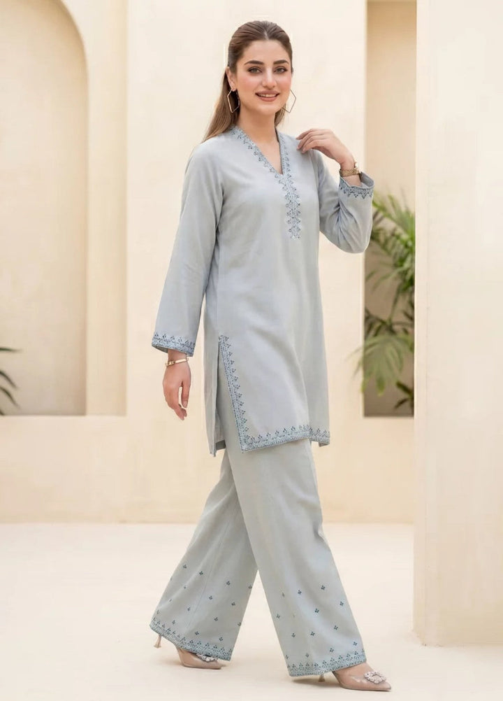 Salitex Women RTW Embroidered Dobby 2 Piece Suit SPW6BSE148 Casual Collection