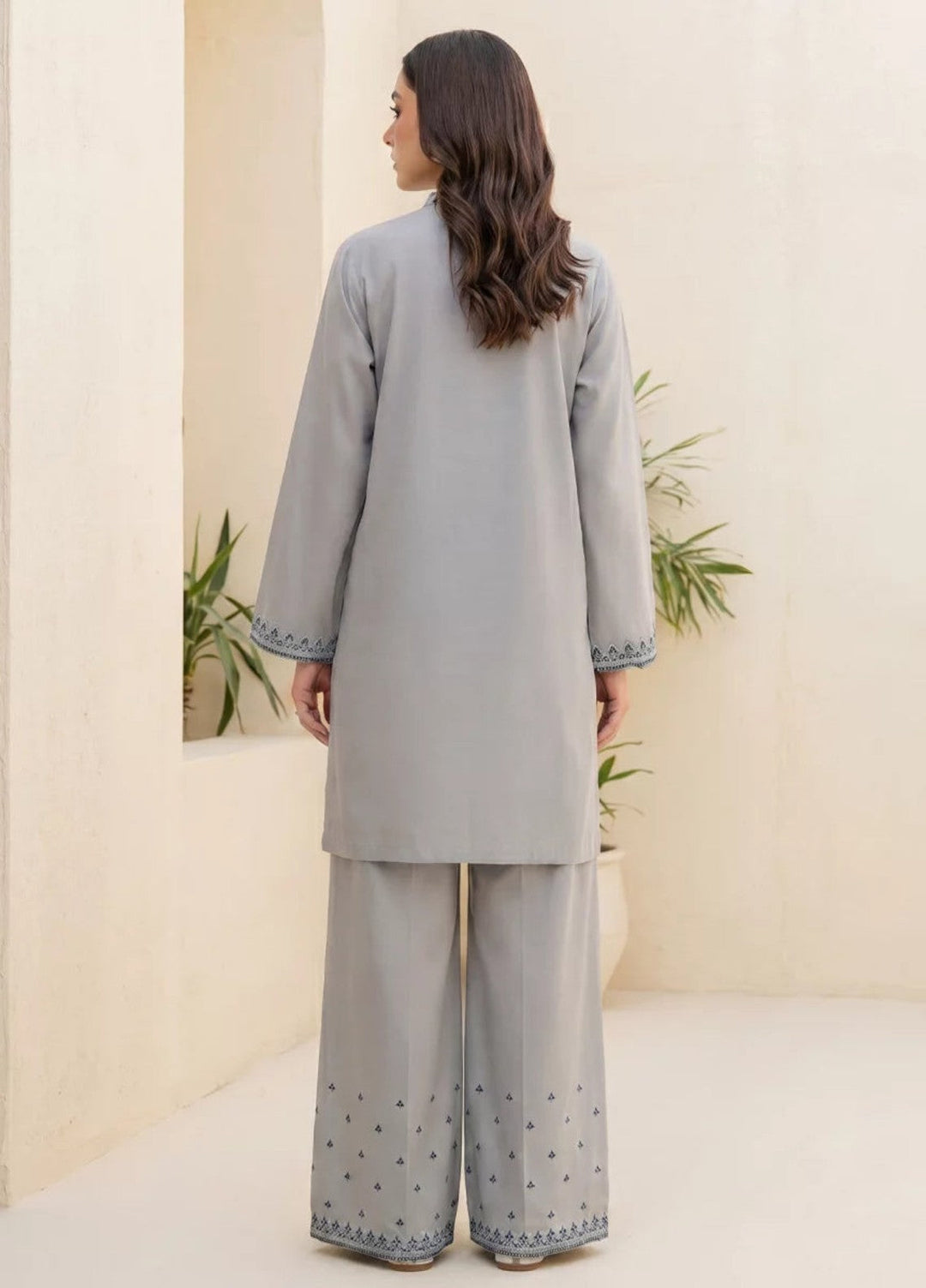 Salitex Women RTW Embroidered Dobby 2 Piece Suit SPW6BSE148 Casual Collection