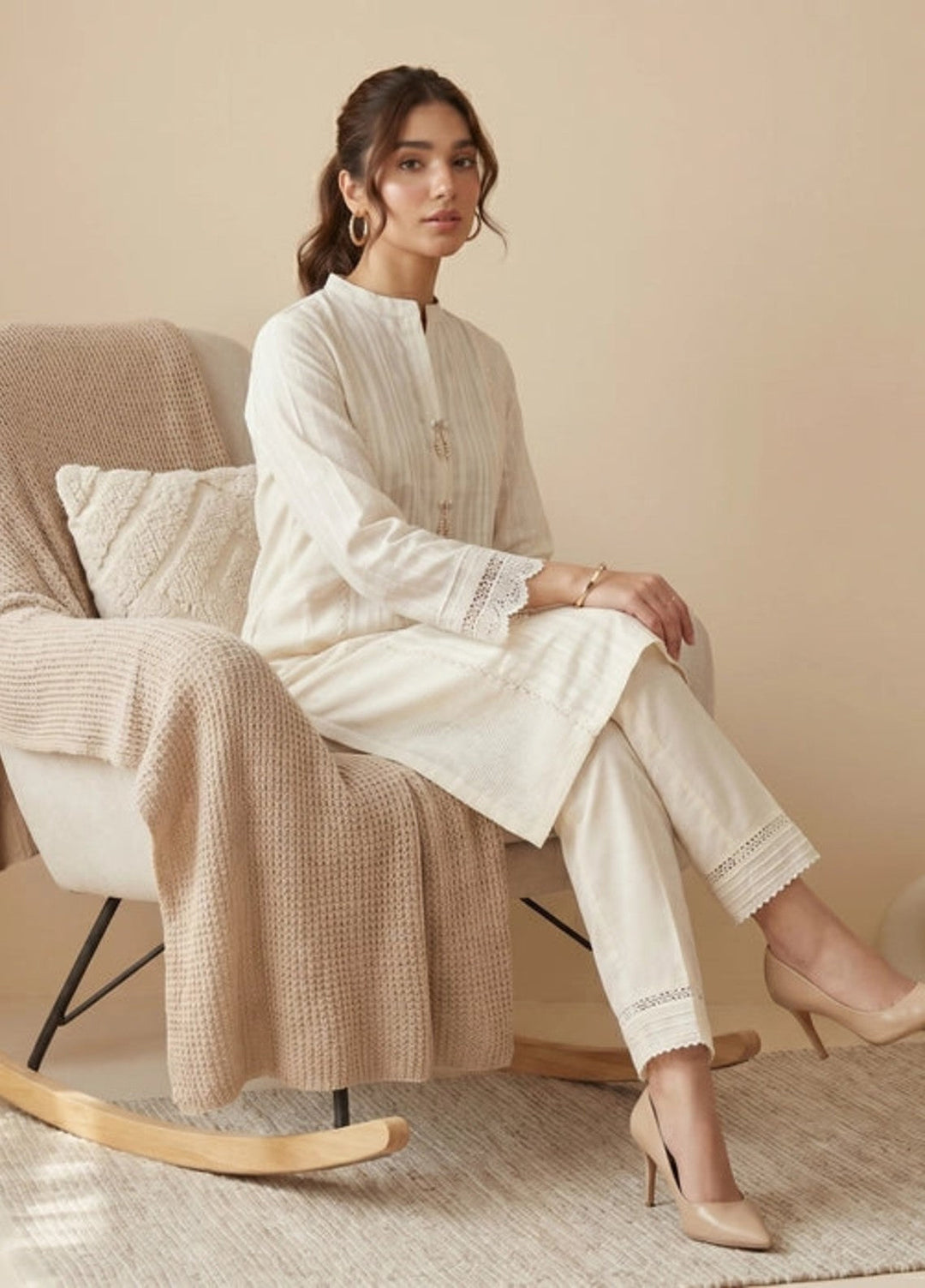 Salitex Women RTW Solids Jacquard 2 Piece Suit SS26L2PBC906 Casual Collection