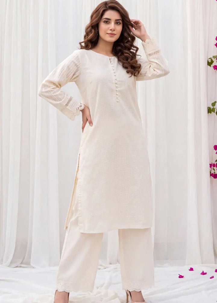 Salitex Women RTW Solids Jacquard 2 Piece Suit SS26L2PBC905 Casual Collection