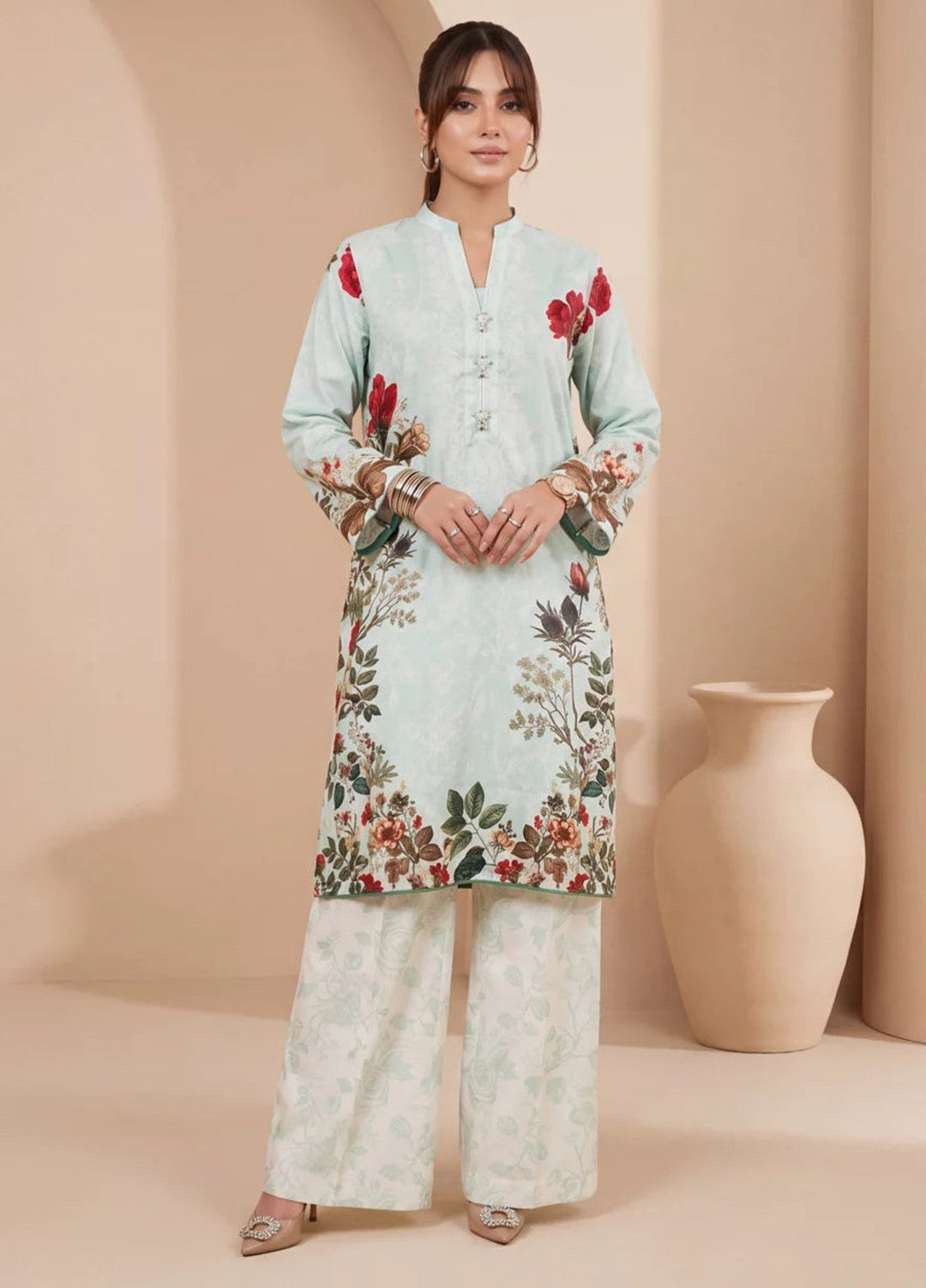 Salitex Women RTW Printed Dobby 2 Piece Suit SS26L2PBE519 Casual Collection