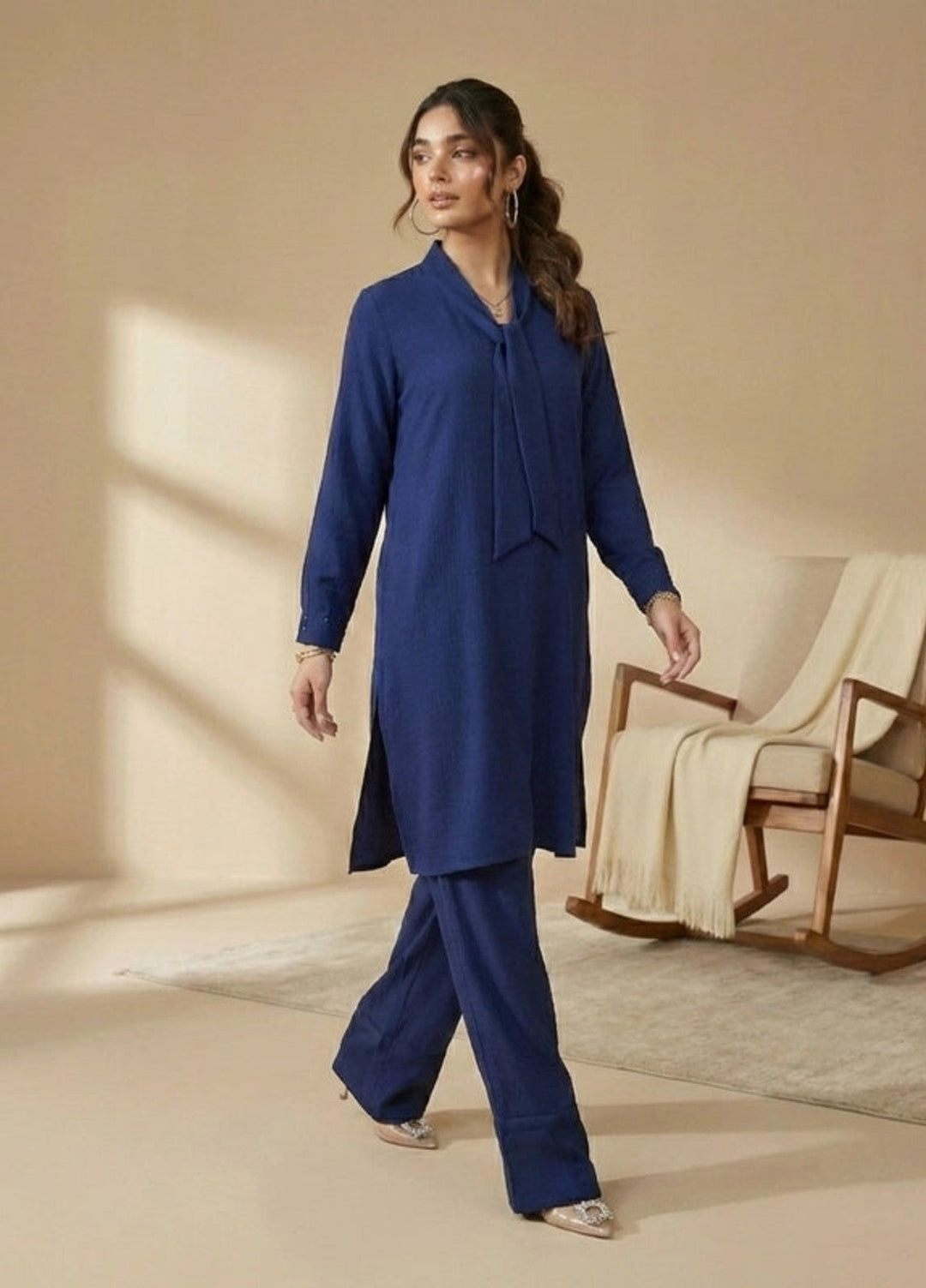 Salitex Women RTW Solids Georgette 2 Piece Suit SS26L2PBCO563 Casual Collection