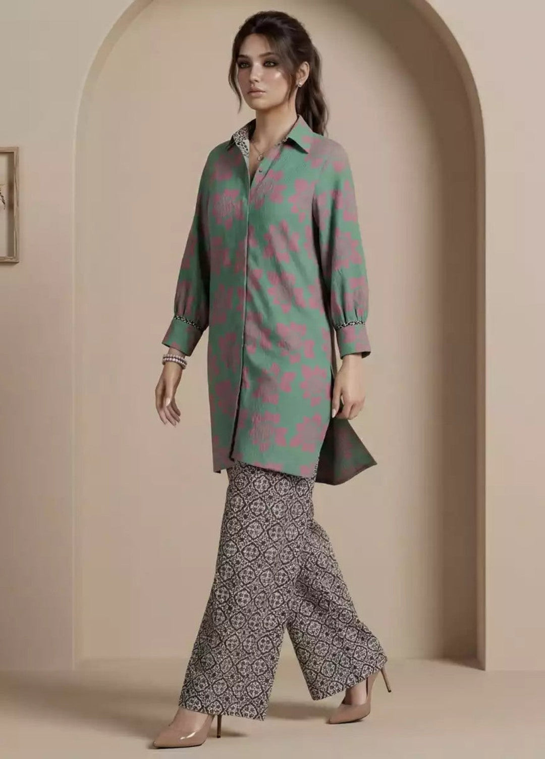 Salitex Women RTW Printed Georgette 2 Piece Suit SS26L2PBCO574 Casual Collection