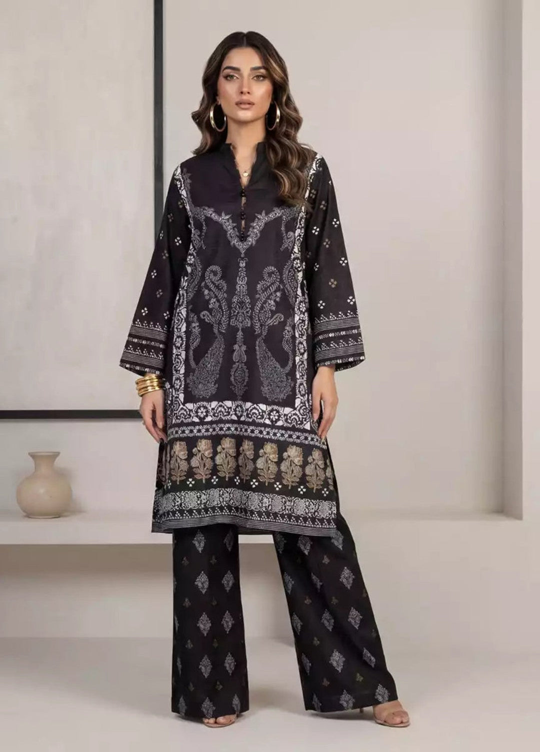 Salitex Women RTW Printed Dobby 2 Piece Suit SS26L2PBE520 Casual Collection