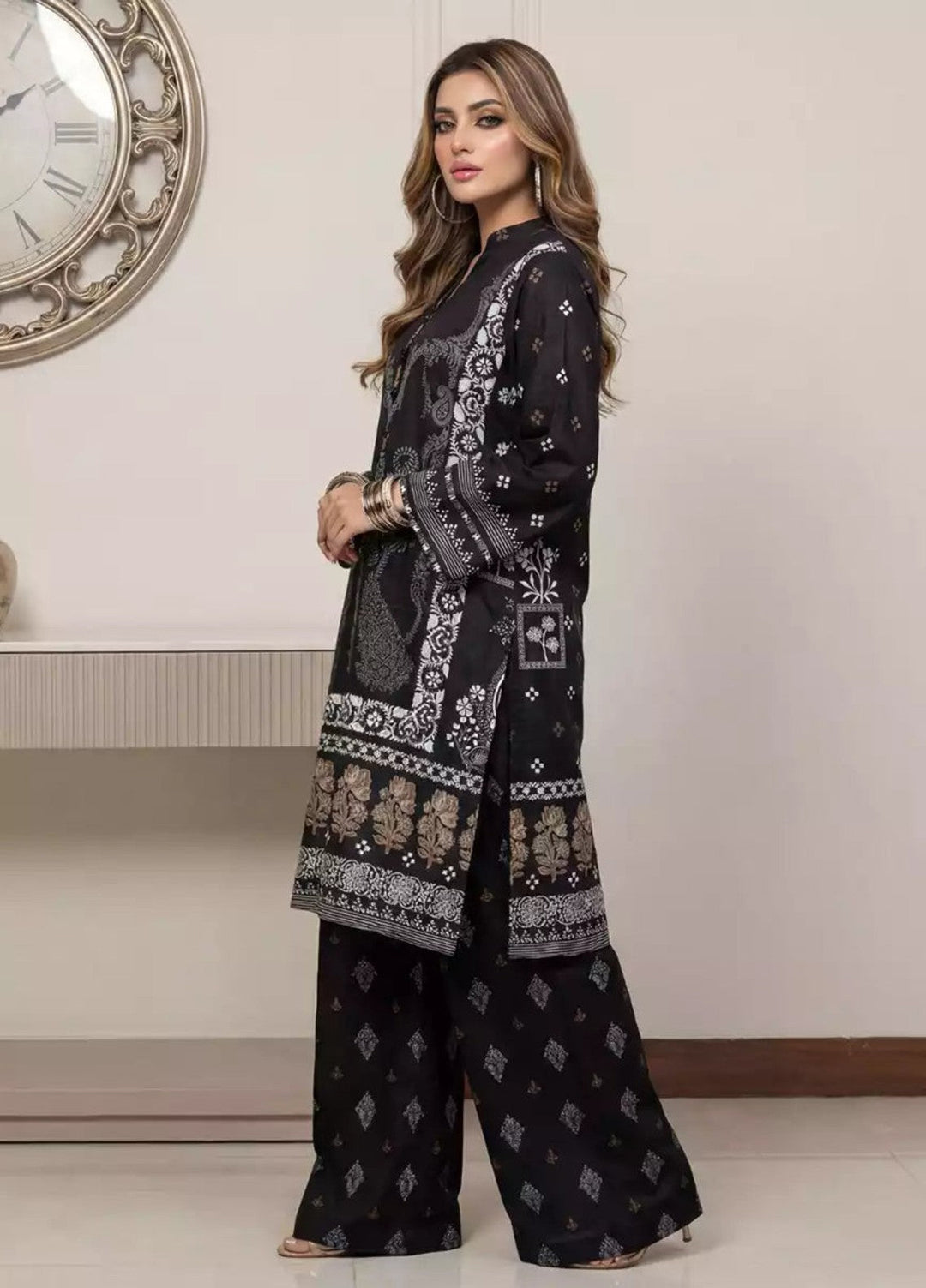 Salitex Women RTW Printed Dobby 2 Piece Suit SS26L2PBE520 Casual Collection