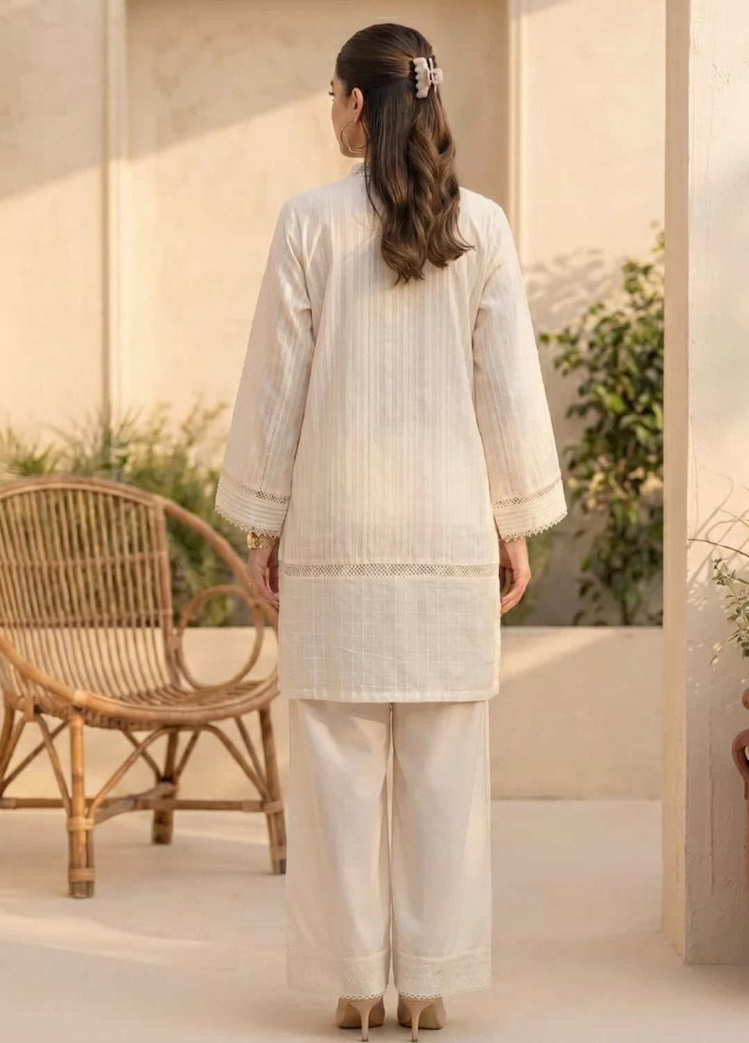 Salitex Women RTW Solids Jacquard 2 Piece Suit SS26L2PBC902 Casual Collection