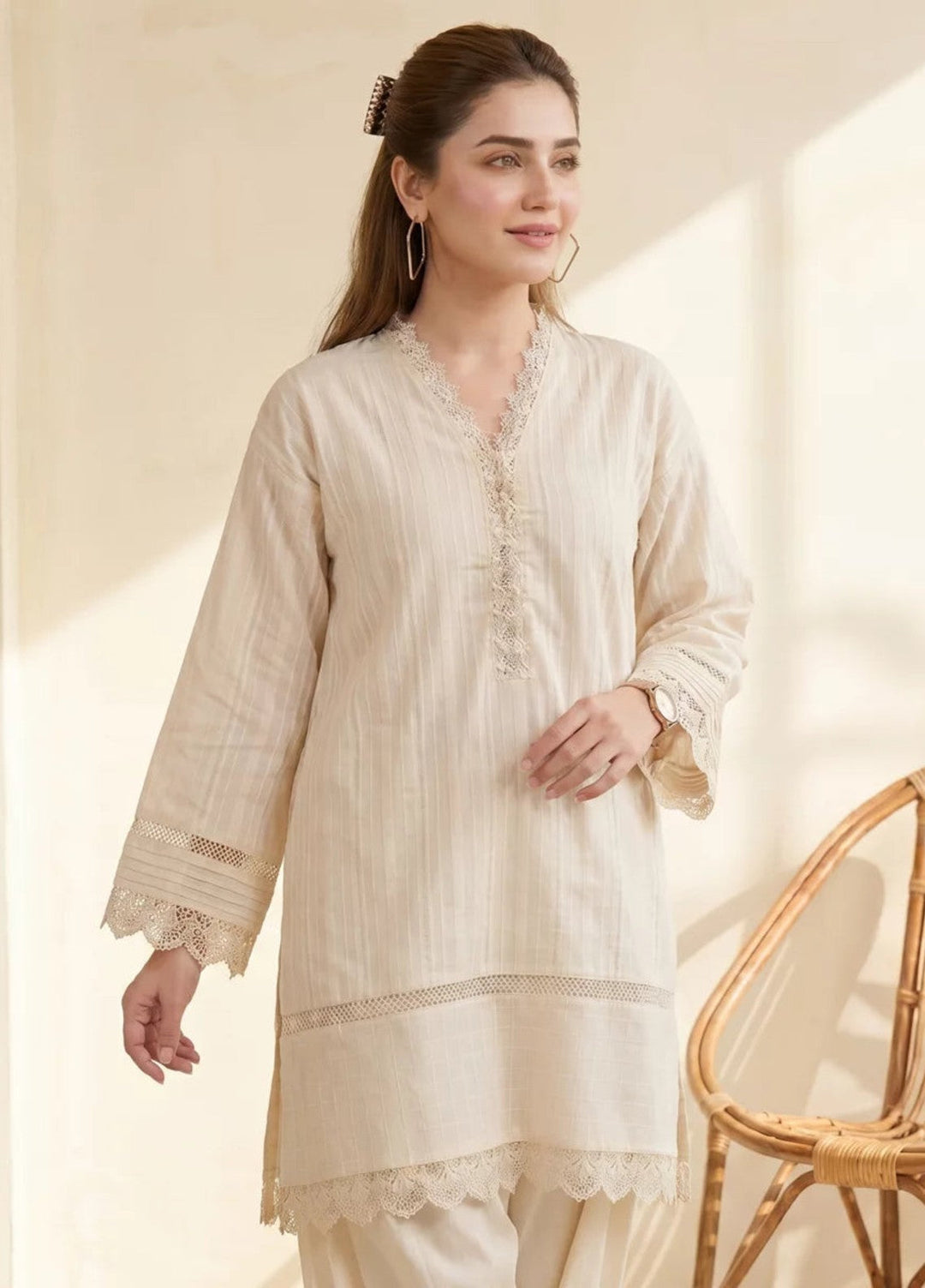 Salitex Women RTW Solids Jacquard 2 Piece Suit SS26L2PBC902 Casual Collection