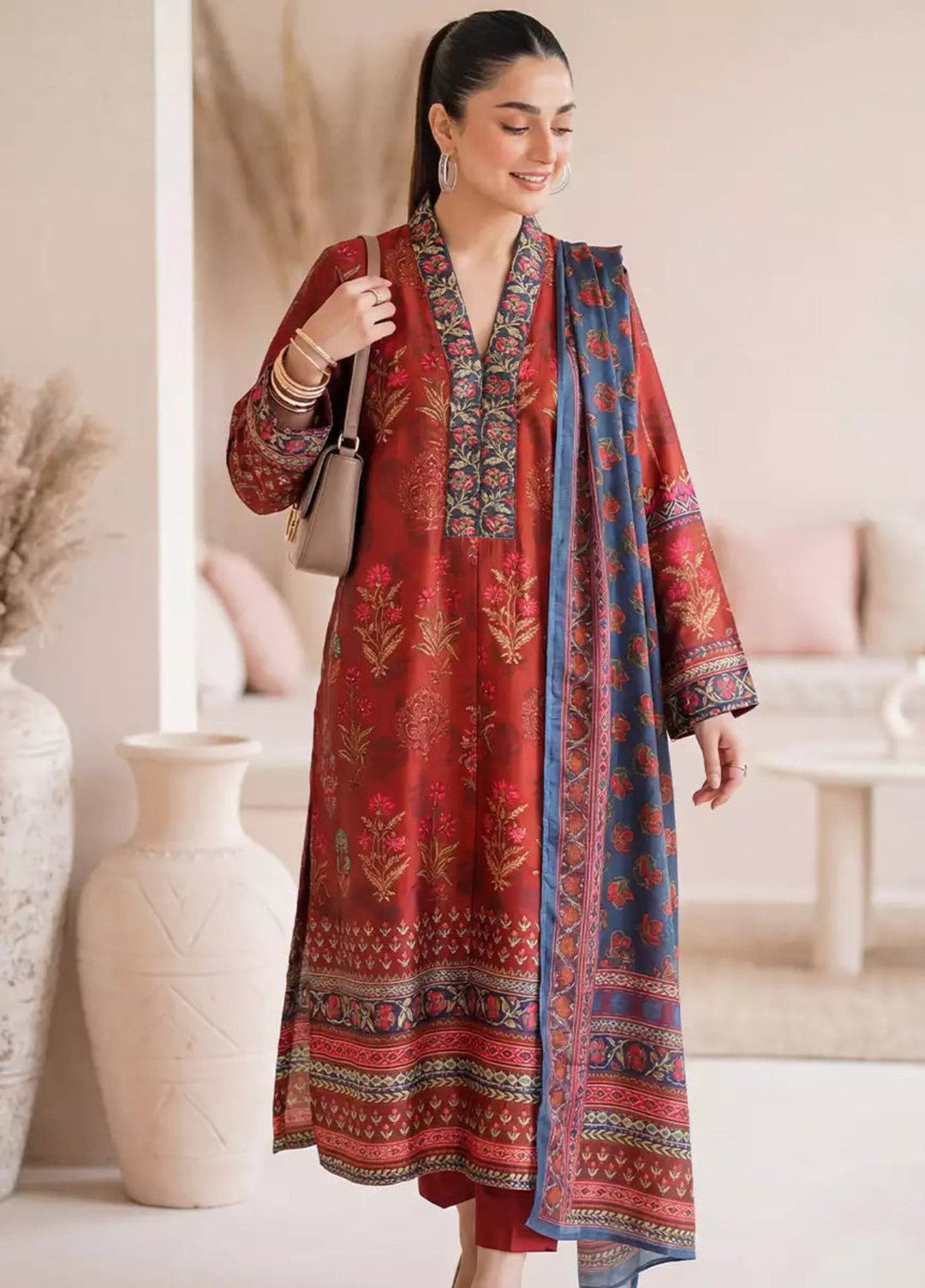 Salitex Women RTW Printed Shamooz 2 Piece Suit WP7L2PEF345 Casual Collection