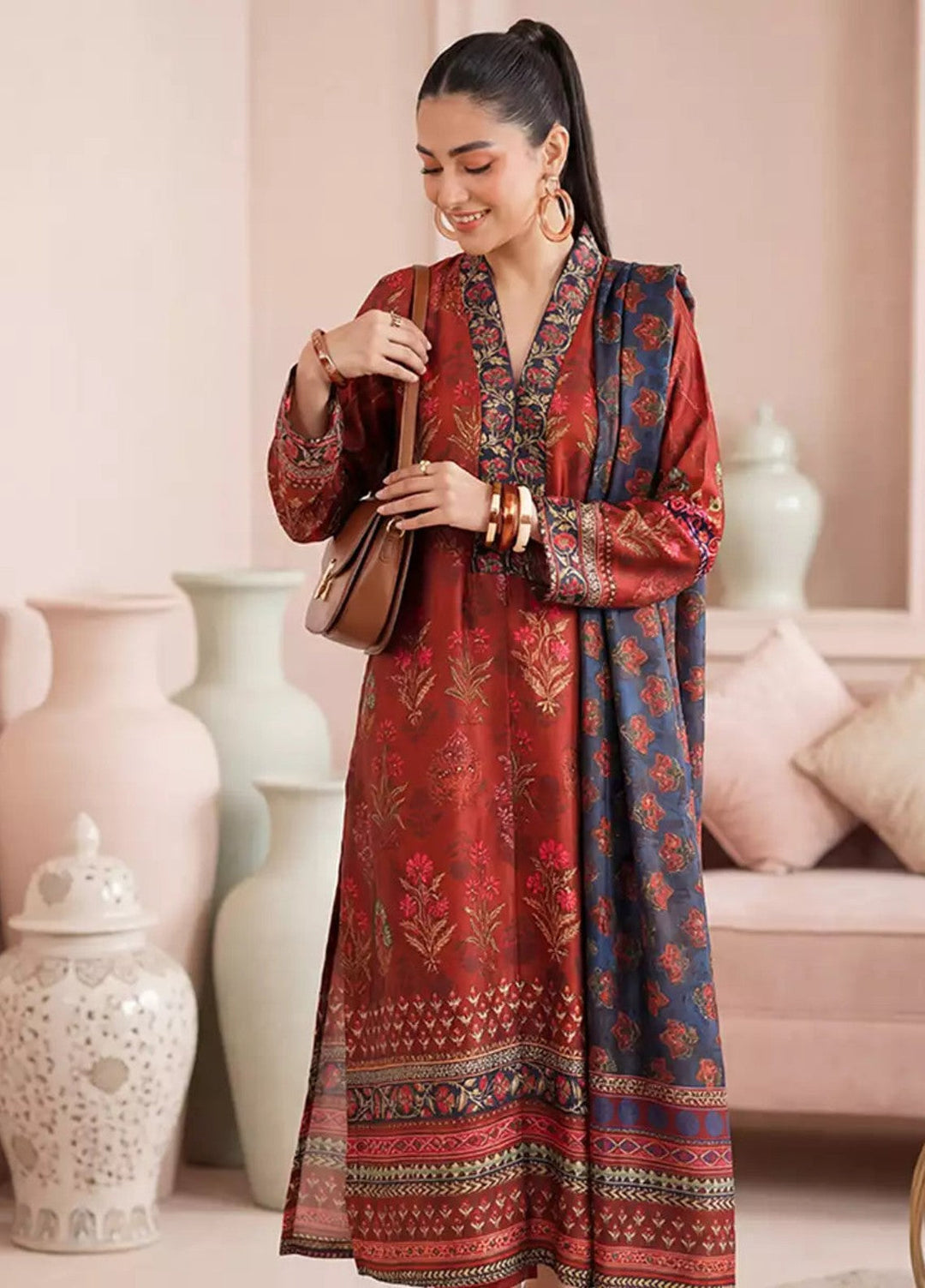 Salitex Women RTW Printed Shamooz 2 Piece Suit WP7L2PEF345 Casual Collection