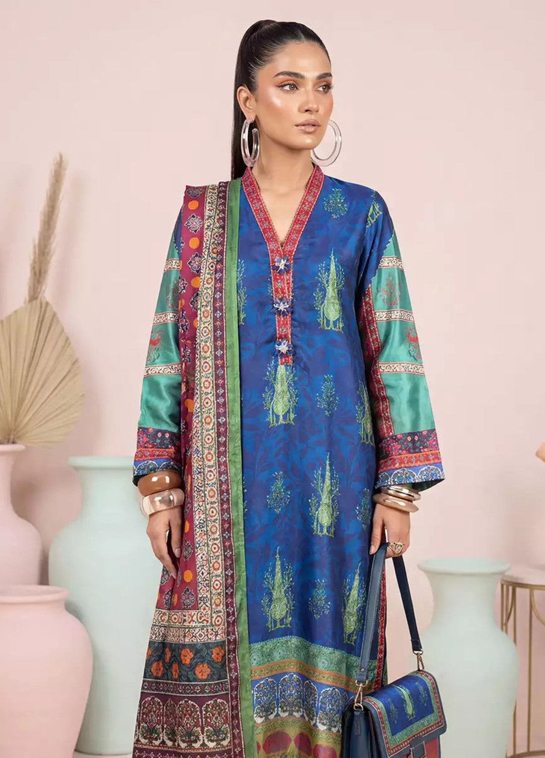 Salitex Women RTW Printed Shamooz 2 Piece Suit WP7L2PEF344 Casual Collection