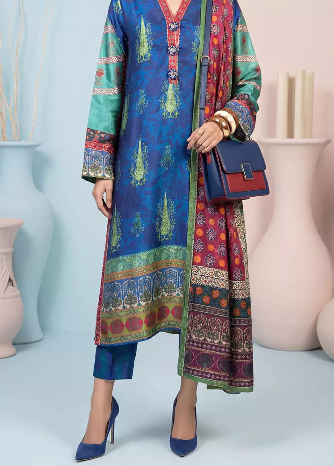 Salitex Women RTW Printed Shamooz 2 Piece Suit WP7L2PEF344 Casual Collection