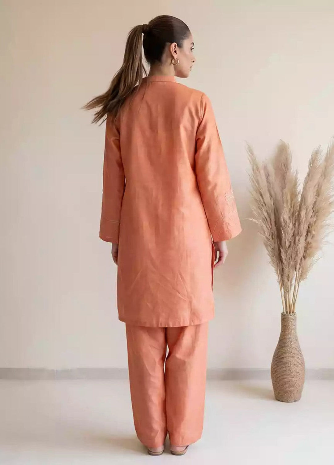 Salitex Women RTW Solids Dyed Yarn 2 Piece Suit WP7L1PBE557 Casual Collection