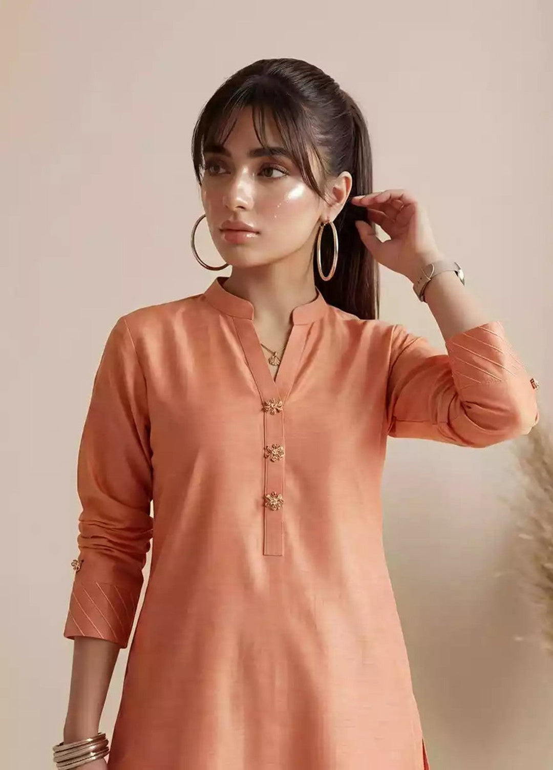 Salitex Women RTW Solids Dyed Yarn 2 Piece Suit WP7L1PBE557 Casual Collection