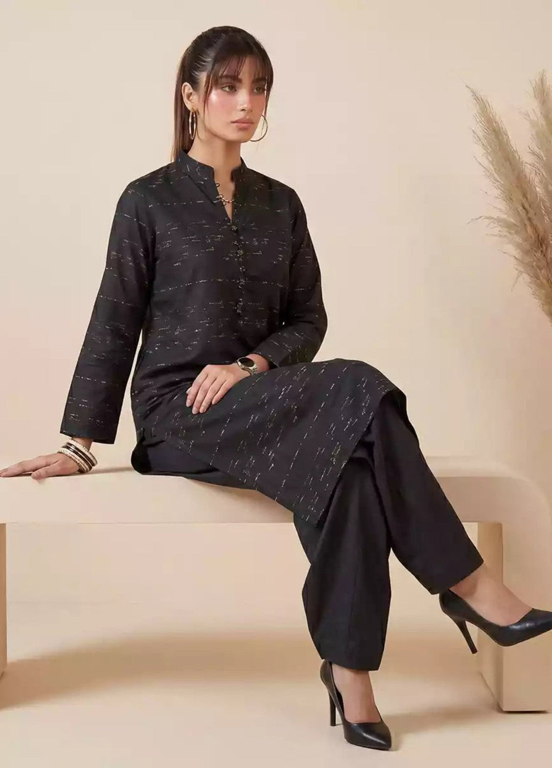 Salitex Women RTW Printed Jacquard 2 Piece Suit WP7L1PBE553 Casual Collection