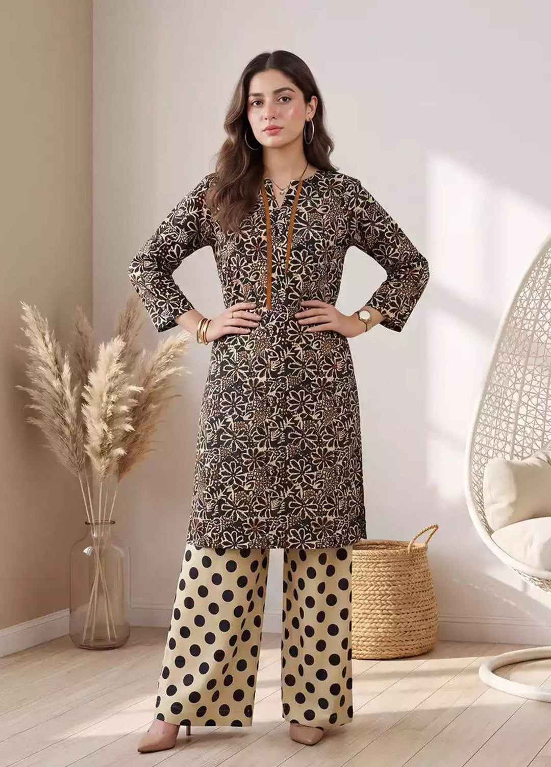 Salitex Women RTW Solids Georgette 2 Piece Suit SS26L2PBCO573 Casual Collection