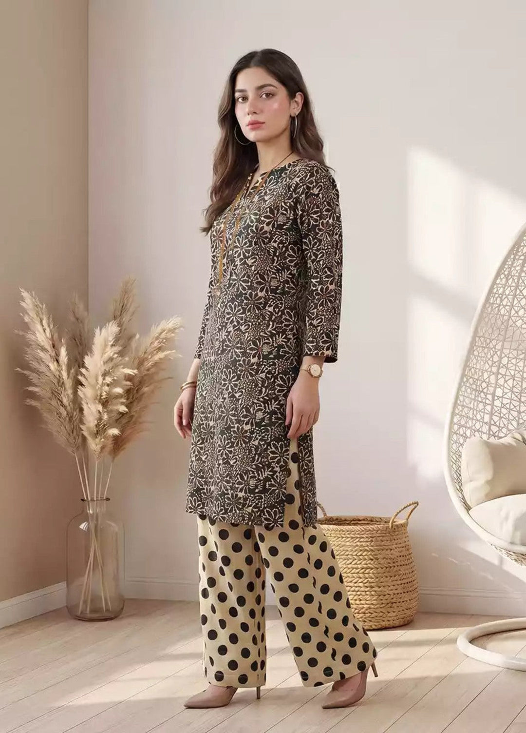 Salitex Women RTW Solids Georgette 2 Piece Suit SS26L2PBCO573 Casual Collection