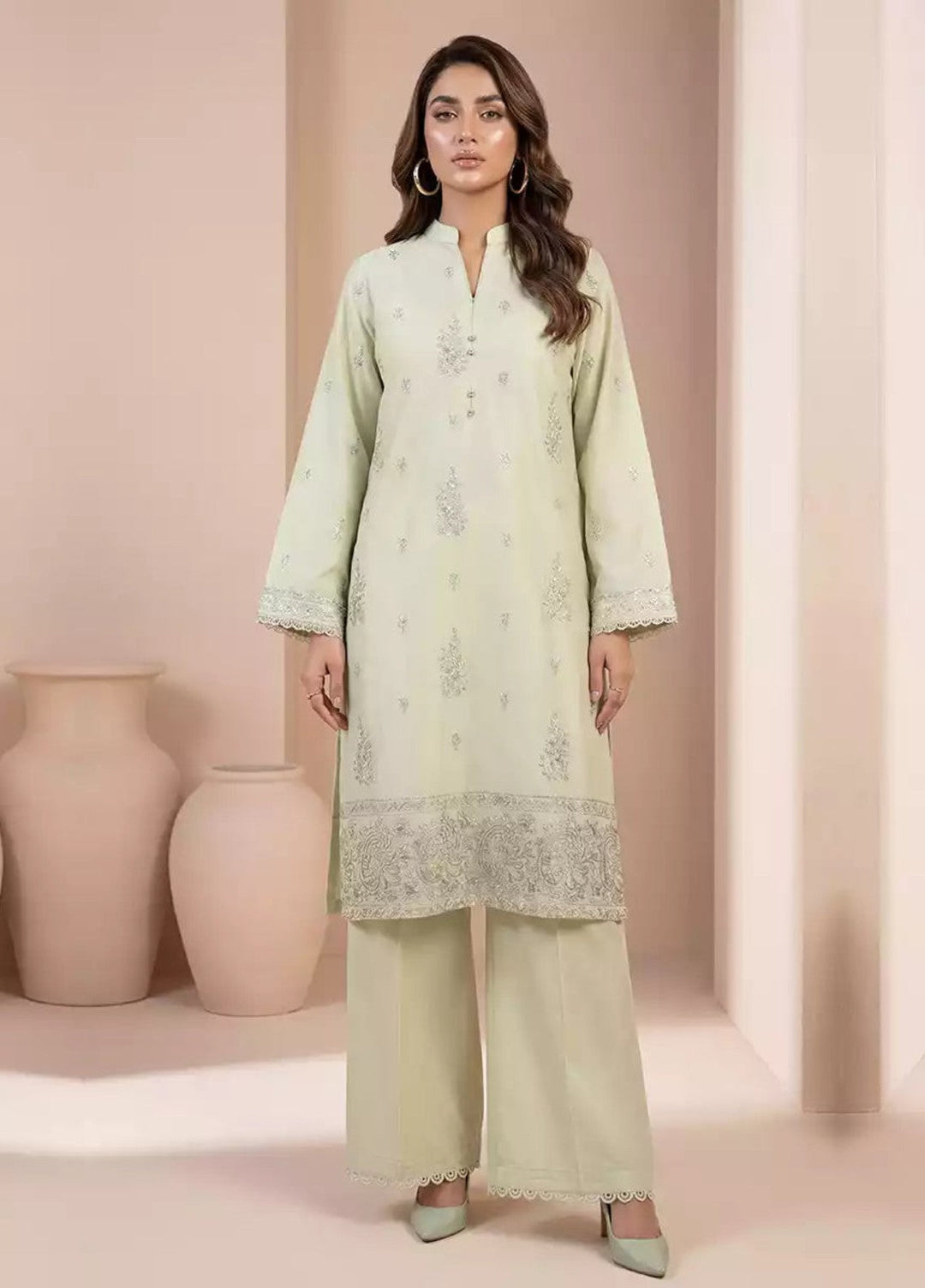 Salitex Women RTW Embroidered Lawn 2 Piece Suit UNS7MK002 Casual Collection