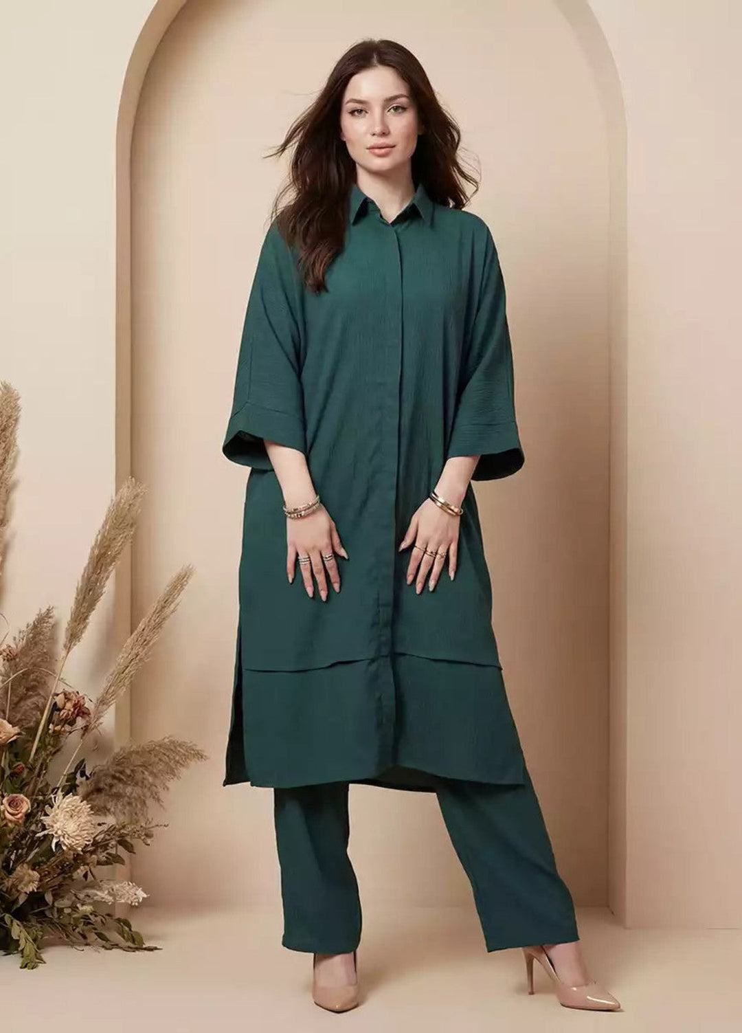 Salitex Women RTW Solids Georgette 2 Piece Suit SS26L2PBCO554 Casual Collection