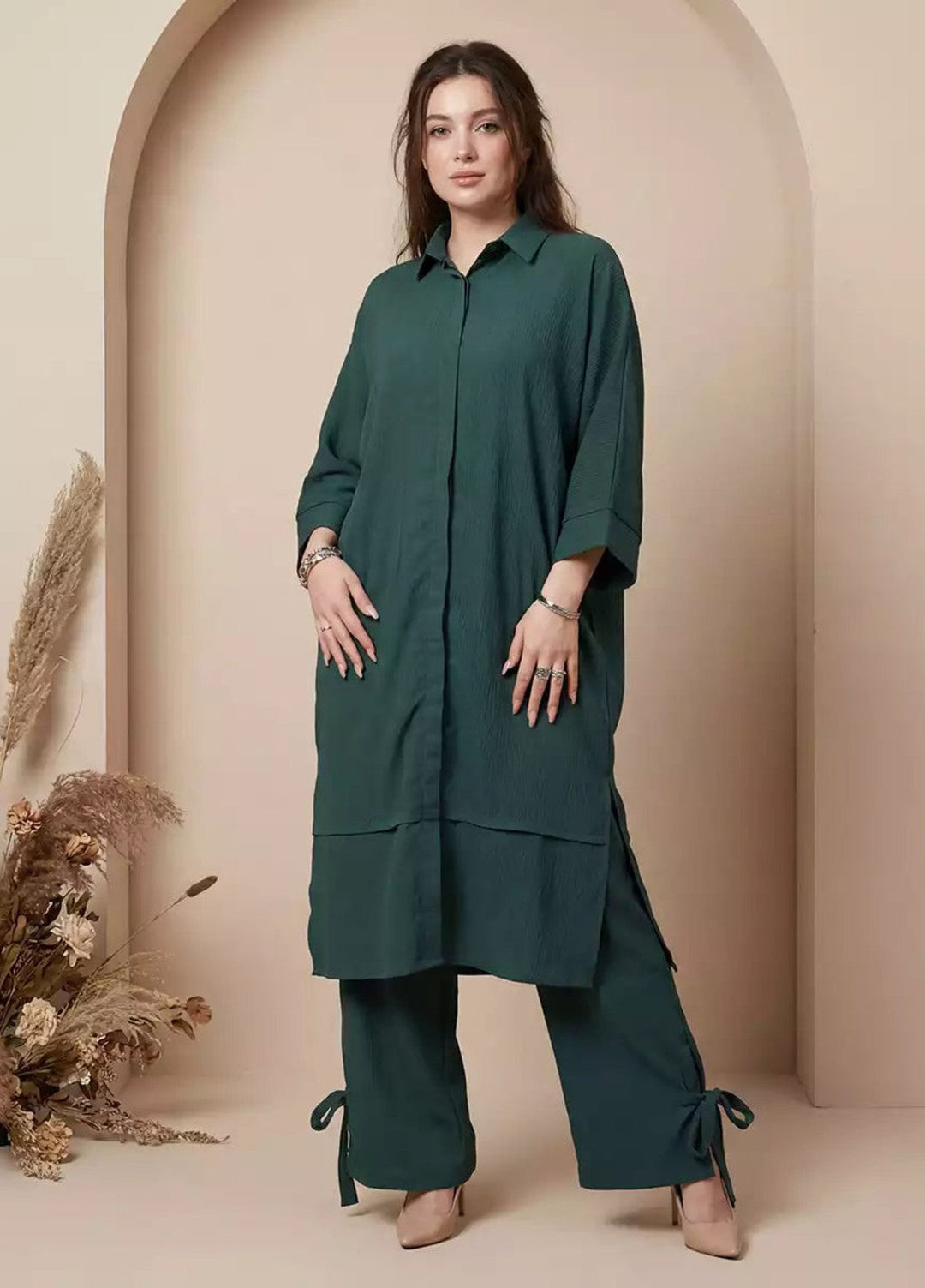 Salitex Women RTW Solids Georgette 2 Piece Suit SS26L2PBCO554 Casual Collection