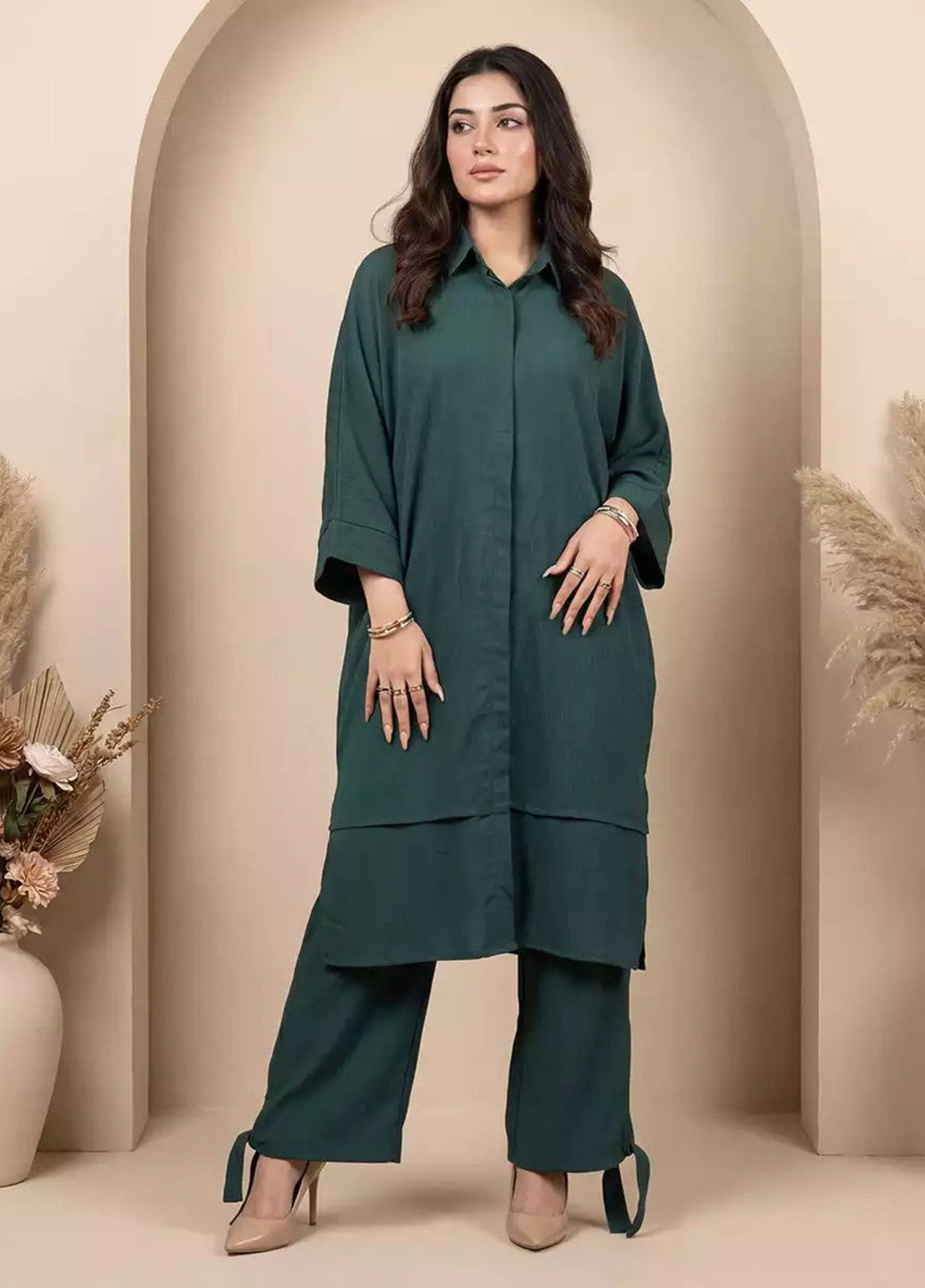Salitex Women RTW Solids Georgette 2 Piece Suit SS26L2PBCO554 Casual Collection