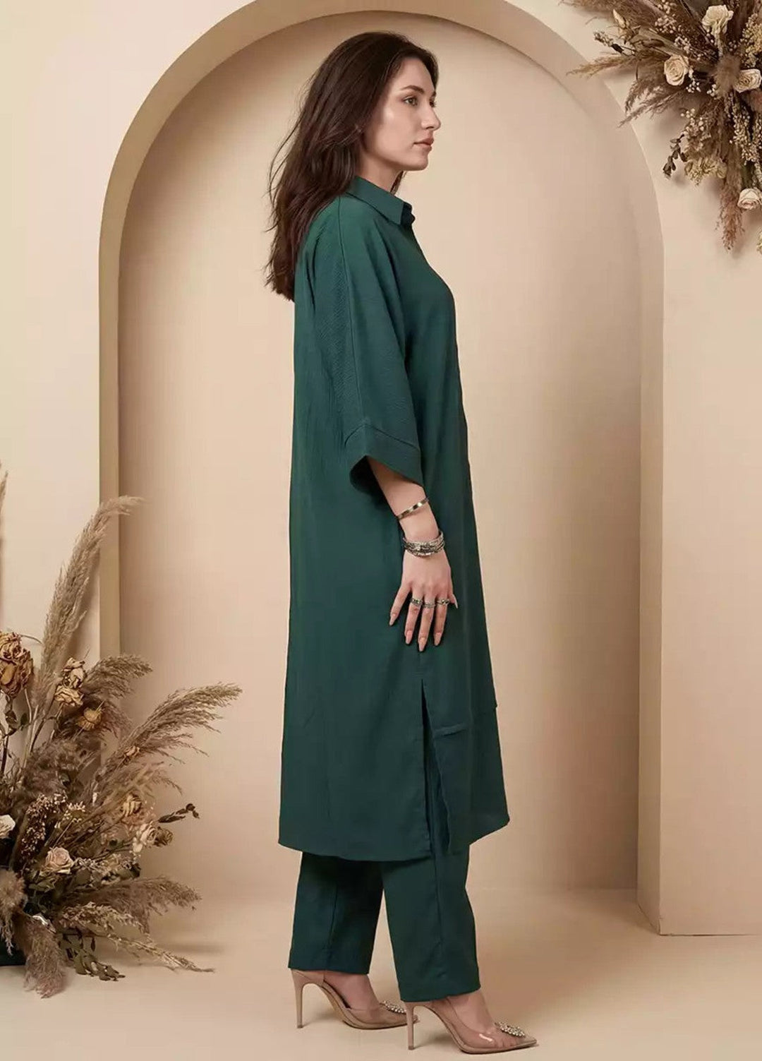 Salitex Women RTW Solids Georgette 2 Piece Suit SS26L2PBCO554 Casual Collection
