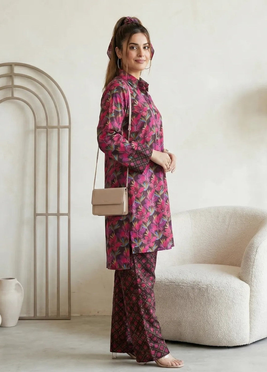 Salitex Women RTW Printed Georgette 2 Piece Suit SS26L2PBC0576 Casual Collection