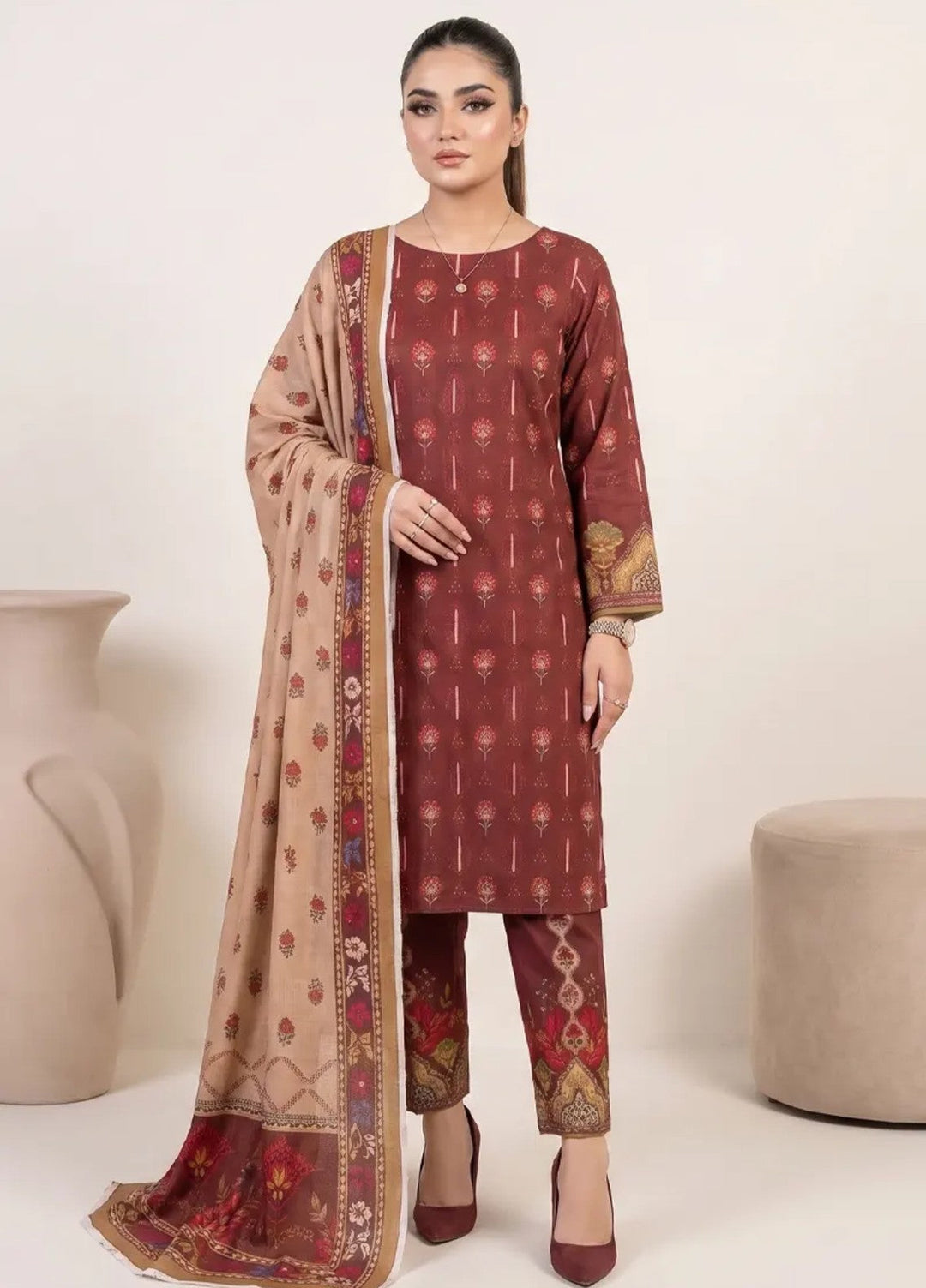 Salitex Unstitched Printed Lawn 3 Piece Suit SUNS8IN1156 Casual Collection
