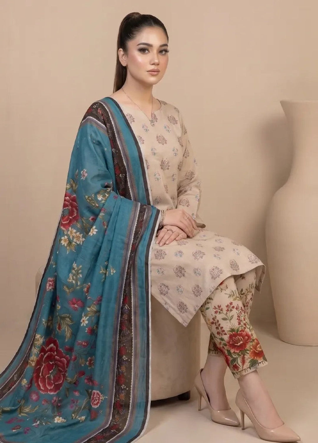 Salitex Unstitched Printed Lawn 3 Piece Suit SUNS8IN1158 Casual Collection