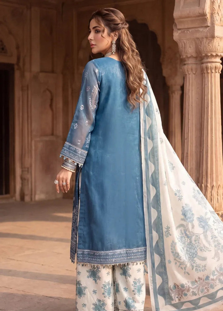 Salitex Women Unstitched Embroidered Organza 3 Piece Suit SUNS8JI509 Festive Collection