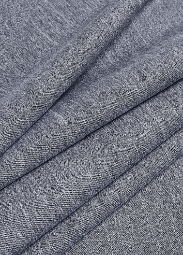 Fabrich Mens Unstitched Textured Blended Cotton 2 Piece Suit Silver Casual Collection