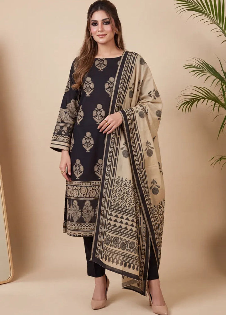 Salitex Unstitched Printed Jacquard 3 Piece Suit WP7L3PBC515 Casual Collection
