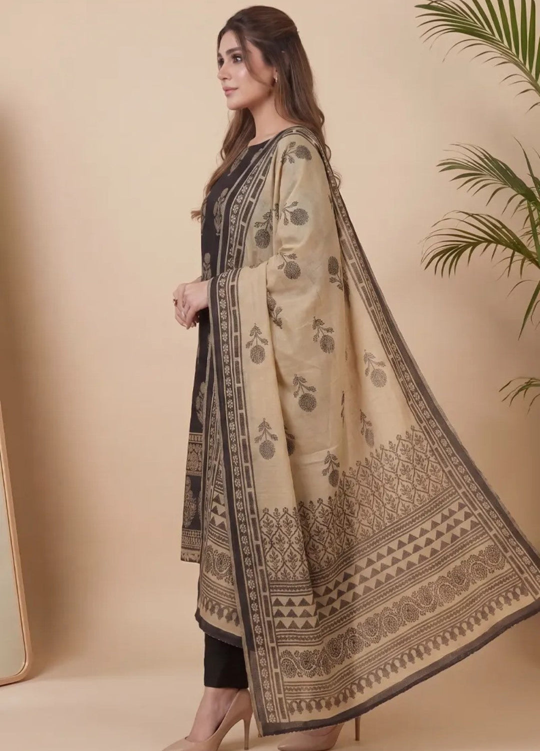 Salitex Unstitched Printed Jacquard 3 Piece Suit WP7L3PBC515 Casual Collection