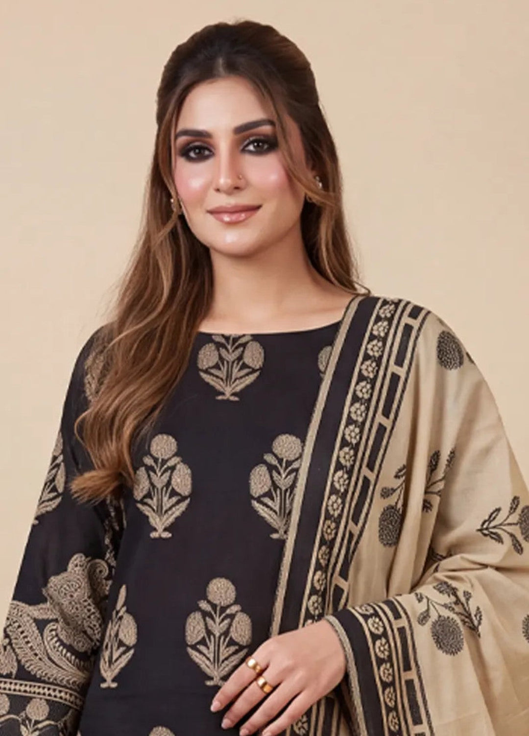 Salitex Unstitched Printed Jacquard 3 Piece Suit WP7L3PBC515 Casual Collection