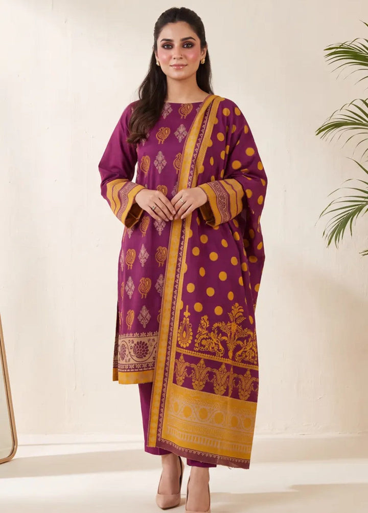 Salitex Unstitched Printed Jacquard 3 Piece Suit WP7L3PBC514 Casual Collection