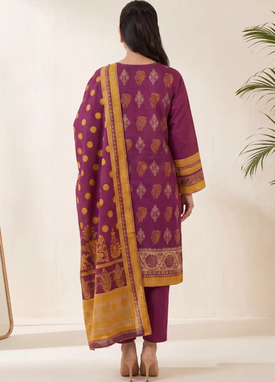 Salitex Unstitched Printed Jacquard 3 Piece Suit WP7L3PBC514 Casual Collection